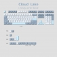 Cloud Lake 104+21/22 Keys PBT Doubleshot Keycaps Set Cherry Profile for Cherry MX Keyboard